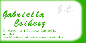 gabriella csikesz business card